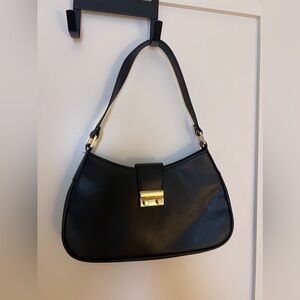 H&M Black Leather Shoulder Bag
